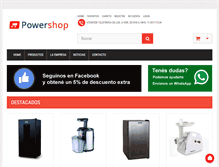 Tablet Screenshot of powershop.com.ar